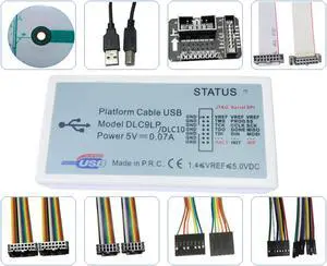 DLC9 Platform Cable USB Supports All Xilinx Device Jtag Slave-Serial and SPI Download Debugger Programmer DLC9LP 5V for