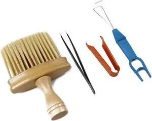 4pcs/Set Keycap Puller Switch Puller Universal Keycap Removal Tool with Keyboard Cleaning Brush for Mechanical Keyboard