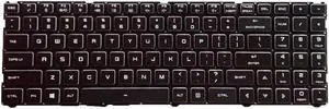 For Machinenike Z3 Z2 G65T AirPLUS 7000 Laptop US Keyboard Backlit White Letter Black Frame English Keyboard Replacement