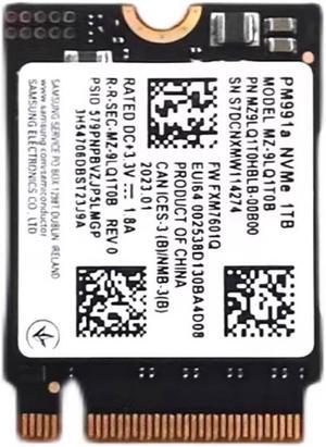 PM991a 1TB M.2 NVMe PCIe Gen3x4 SSD Efficient Internal Solid Drive