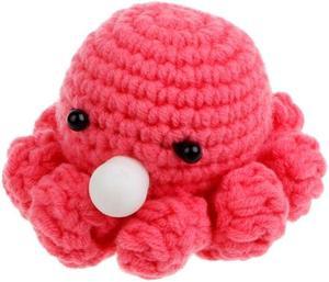 Squeezable EyePop Crochet Octopus Fidgets Toy to Decompress Autistic Child Gift