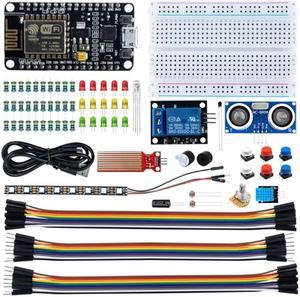 Basic Starter Kit Programming Electronics Educational Learning Kit with Breadboards ESP8266 Development Board