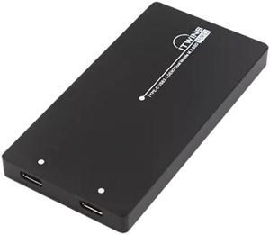 M.2 SATA SSD Enclosures Box Double Disk Designs Lightweight and Durability