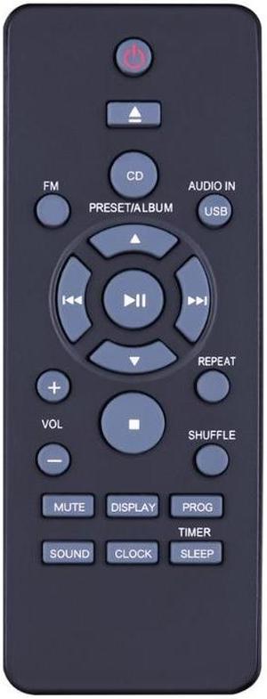 Durable ABS Remote Control Comfortable Grip Responsive Buttons for BTM2355 DCM2260/93 DCM2068/93 DCM3175 Blue-rays CDs