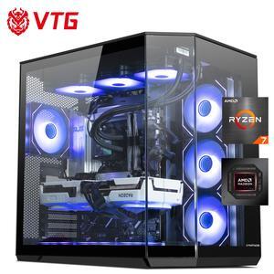 VTG Gaming PC Desktop AMD Ryzen7 9800X3D ,Radeon RX9070XT 16G, 2TB NVME SSD, 32GB DDR5 RAM , 850W GOLD PSU ,  X870-P , Windows 11 Home 64-bit ,  WIFI, Prebuilt Gaming Pc New computer