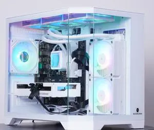 VTG Gaming Desktop PC , Ryzen7 5700X, Radeon RX 9060XT , 32GB DDR4 1TB NVMe SSD, 550W PSU, AIO liquid cooler,Wi-Fi,,ARGB Fans , Windows 11 Home 64-bit ,Prebuilt Gaming Pc New computer