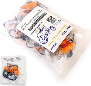 10 Pairs of Metal Detectable Foam Earplugs - NRR 32dB with Detectable Cord - Noise Cancelling, Disposable, Corded Ear Plugs for Food Services, Industry, Pharmaceutical, Pulp & Paper
