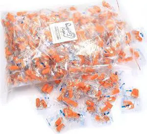 200 Pairs of Quality Foam Earplugs - 32dB Noise Cancelling Sound Blocking Calmer Soft High Decibel Ear Plugs for Sleeping Travel Loud Music Concert Shooting Work Construction Safety Hearing Protection