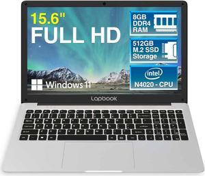 Lapbook 15.6" Windows 11 Full HD Laptop - 8GB RAM, 512GB SSD, AC WiFi, RJ45, Webcam - 15 Inch Lightweight Laptop PC Computer