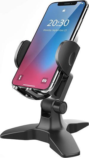 APPS2Car Cell Phone Stand for Desk Adjustable Desktop Phone Stand Thick Case Friendly Cellphone Holder Desk Heavy Duty Phone Cradle for Video Recording Office Home Compatible with 4.7-7 Smartphone