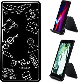 Airplane Travel Essentials for Flying Flex Flap Cell Phone Holder & Flexible Tablet Stand for Desk, Bed, Treadmill, Home & In-Flight Airplane Travel Accessories - Travel Must Haves Cool Gadgets (Pro)