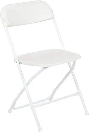 Flash Furniture Hercules Series Plastic Folding Chair - White - 2 Pack 650LB Weight Capacity Comfortable Event Chair-Lightweight Folding Chair, Welcome to consult