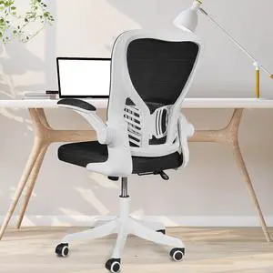 Modoway Desk Chairs with Wheels and Arms Ergonomic Mesh Office Chair with 300LBS Capacity (White-1Unit) Modoway Desk Chairs with Wheels and Arms Ergonomic Mesh Office Chair with 300LBS Capacity (White-1Unit)