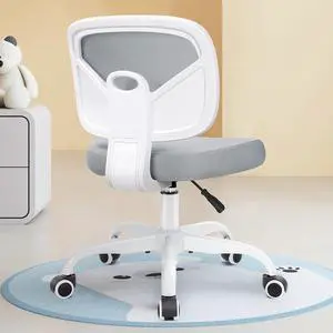 Primy Kids Desk Chair, Pink Study Chair for Boys Girls with Height Adjustable, Swivel Mesh Task Student Chairs for 4-12, Growing Teen Office Chair for Home/School/Office(Gray)