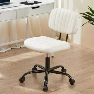 Home Office Chair Ergonomic Desk Chair Mesh Computer Chair with Lumbar Support Armrest Executive Rolling Swivel Adjustable Mid Back Task Chair for Women Adults (White), Welcome to consult