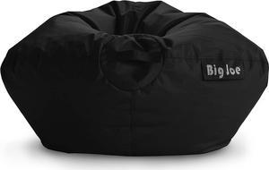 Big Joe Classic Bean Bag Chair, Black Smartmax, Durable Polyester Nylon Blend, 2 feet Round, Welcome to consult