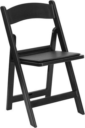 Flash Furniture Hercules Series Folding Chair - Black Resin - 4 Pack 1000LB Weight Capacity Comfortable Event Chair - Light Weight Folding Chair, Welcome to consult