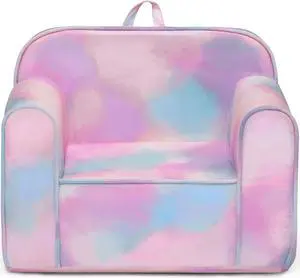 Delta Children Cozee Chair for Kids for Ages 18 Months and Up, Tie Dye, Welcome to consult