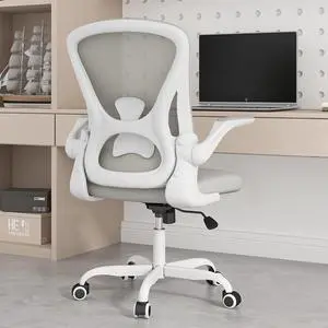 Sytas Home Office Chair Ergonomic, Mesh Desk Chair Lumbar Support, Ergonomic Computer Chair Adjustable Armrest (Gray)