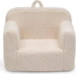 Delta Children Cozee Sherpa Chair, Cream, Welcome to consult