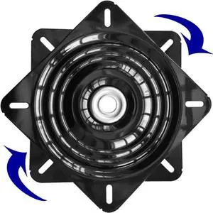 10Inch Bar Stool Swivel Plate Heavy Duty, Chair Swivel Base with Solid Ring of Ball Bearings, 600lbs Capacity Replacement Swivel Seat Parts Lazy Susan Hardware for Barstools Recliner Chair Boat