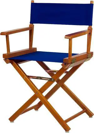 Casual Home 18" Director's Chair Honey Oak Frame with Royal Blue Canvas