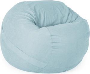 YuppieLife Big Durable Bean Bag Chairs Cover for Adults(Just Cover,No Filler) 4Ft Machine Washable Large Size Sofa Cover (Light Blue), Welcome to consult