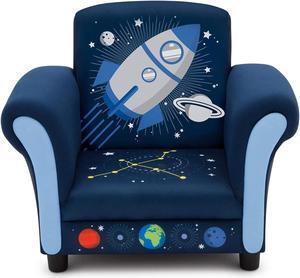 Delta Children Space Adventures Kids Upholstered Chair, Blue, Welcome to consult