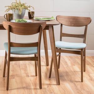 Christopher Knight Home Idalia Dining Chairs, 2-Pcs Set, Mint / Walnut Finish, Welcome to consult
