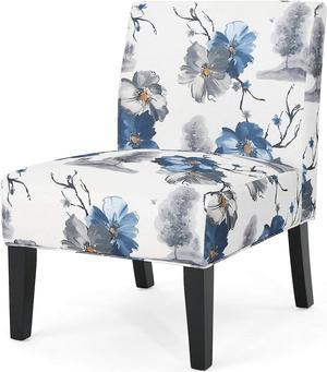 Christopher Knight Home Kendal Traditional Fabric Accent Chair, Print, Matte Black, 22.5D x 29.5W x 32H in, Welcome to consult