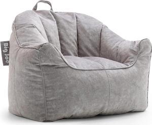 Big Joe Hug Bean Bag Chair, Gray Hyde, Faux Polyester Blend, 3 feet, Welcome to consult