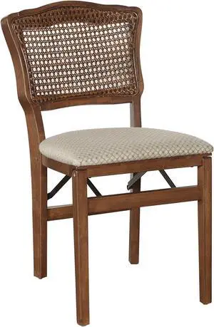 Stakmore French Cane Back Folding Chair Finish, Set of 2, Fruitwood, Welcome to consult