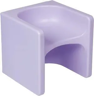 ECR4Kids Tri-Me 3-in-1 Cube Chair Plastic, Light Purple, Welcome to consult