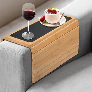 Numola Couch Arm Tray, Sofa Armrest Tray Table, Adjustable and Foldable Couch Arm Table for Snack, Food, Drinks, Phone, Remote(Natural) Numola Couch Arm Tray, Sofa Armrest Tray Table, Adjustable and Foldable Couch Arm Table for Snack, Food, Drinks, Phone, Remote(Natural)