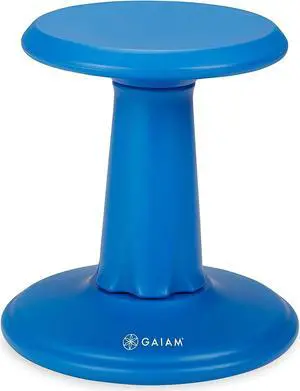Gaiam Kids Wobble Stool Desk Chair - Alternative Flexible Seating Balance Wiggle Chair | ADHD Sensory Fidget Core Rocker Child Seat Elementary School Classroom Furniture for Student, Toddler, Ages 5-8