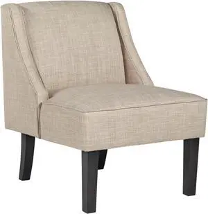 Signature Design by Ashley Janesley Modern Wingback Accent Chair, Beige, Welcome to consult
