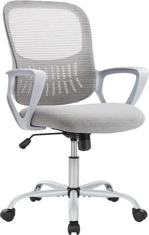 Office Chair, Desk Chair, Ergonomic Home Office Desk Chairs, Computer Chair with Comfortable Armrests, Mesh Desk Chairs with Wheels, Office Desk Chair, Mid-Back Task Chair with Lumbar Support