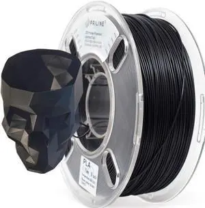 PRILINE PLA 1.75 3D Printer Filament, Dimensional Accuracy +/-0.03 mm, 1kg Spool,Black, Welcome to consult