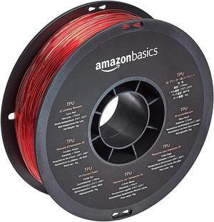Basics TPU 3D Printer Filament, 1.75mm, Red, 1 kg Spool (2.2 lbs), Welcome to consult