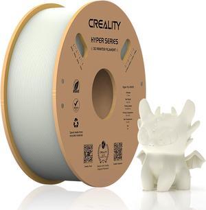 Official Creality PLA Filament 1.75mm, Hyper PLA High Speed 30-600mm/s 3D Printer Filament PLA, 1KG(2.2lbs) Spool White PLA, Dimensional Accuracy +/-0.02mm, Fit Most FDM 3D Printer, Welcome to consult