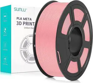 SUNLU 3D Printer Filament, Neatly Wound PLA Meta Filament 1.75mm, Toughness, Highly Fluid, Fast Printing for 3D Printer, Dimensional Accuracy +/- 0.02 mm (2.2lbs), 330 Meters, 1 KG Spool, Sakura Pink