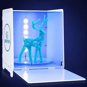 Geeetech UV Resin Curing Box with 360° Turntable 405nm UV Curing Light Station for UV Models Intelligent Time Control UV Cure Station Suitable for SLA/DLP/LCD, Welcome to consult