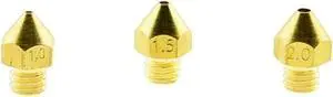 3qty 3D Printer Larger Size Brass Extruder Mk7 Mk8 Nozzles 1.0mm 1.5mm for 1.75mm Filament 2.0mm for 3.0mm Filament, Welcome to consult