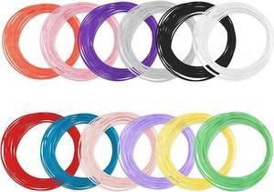 LUTER 3D Pen Printer Filament 1.75mm PLA 3D Printing Pen Filament for 3D Pen/3D Printer (12 Assorted Colors, 3m Each), Welcome to consult