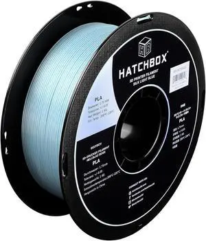 HATCHBOX 1.75mm Silk Light Blue PLA 3D Printer Filament, 1 KG Spool, Dimensional Accuracy +/- 0.03 mm, 3D Printing Filament, Welcome to consult