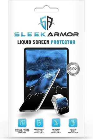 Liquid Glass Screen Protector - Wipe On Scratch and Shatter Resistant Nano Protection for All Phones Tablets Smart Watches Universal