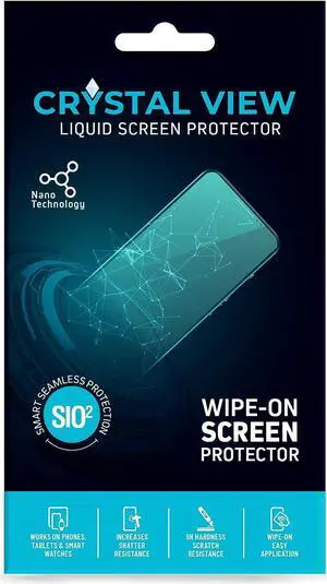 Liquid Glass Screen Protector - Wipe On Scratch and Shatter Resistant Nano Protection for All Phones Tablets Smart Watches Universal
