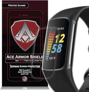 Ace Armor Shield (8 Pack) Premium HD Waterproof Screen Protector compatible with Fitbit Charge 5, Welcome to consult