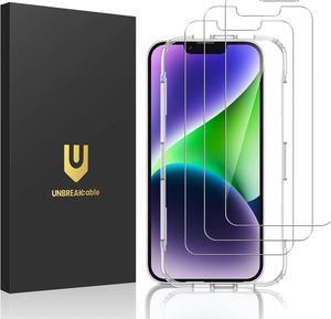 3 Pack for iPhone 16e/ iPhone 14/ iPhone 13/ iPhone 13 Pro Screen Protector Double Shatterproof Tempered Glass [Easy Installation] [HD Clear] [Case Friendly] for iPhone 6.1 inch