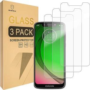 Mr.Shield [3-PACK] Designed For Motorola (Moto G7 Play)[Upgrade Maximum Cover Screen Version] [Tempered Glass] Screen Protector with Lifetime Replacement, Welcome to consult
